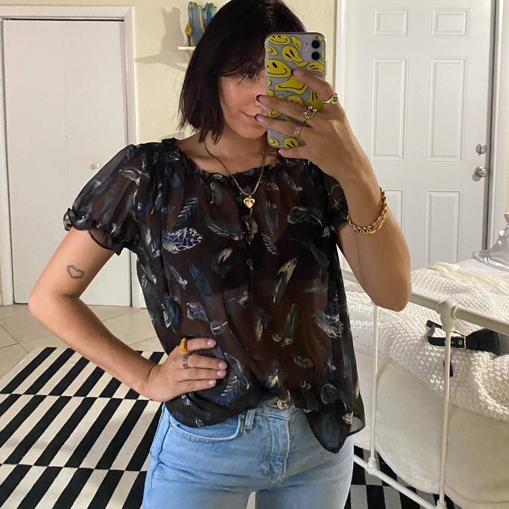 Feather blouse